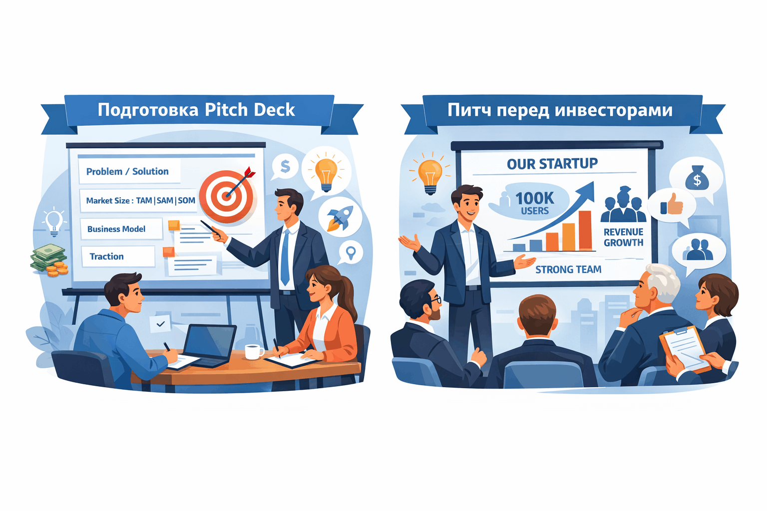 Как подготовить pitch deck для инвестора
